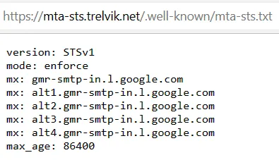 mta-sts.txt hosted on GitHub Pages